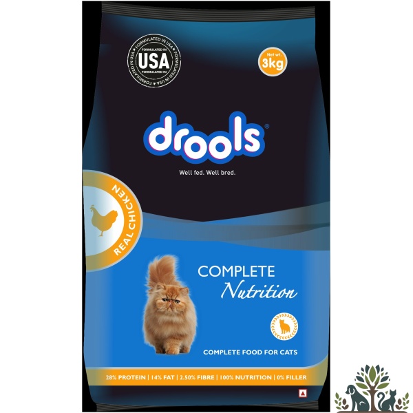 דרולס מזון יבש לחתולים עוף 3 ק"ג