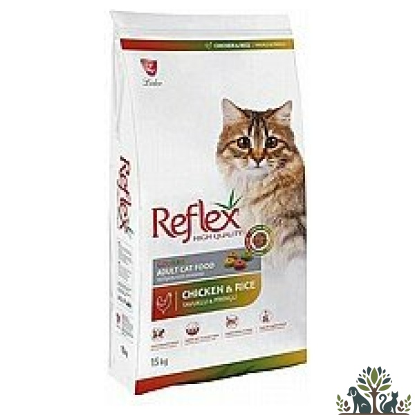 ריפלקס חתול אדולט גורמה צבעוני עוף ואורז 15 קג