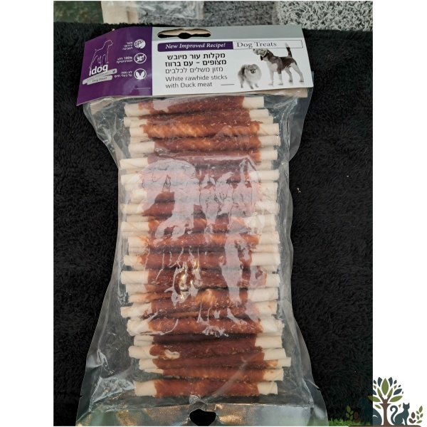 מקלות עור מיובש מצופים עם ברווז