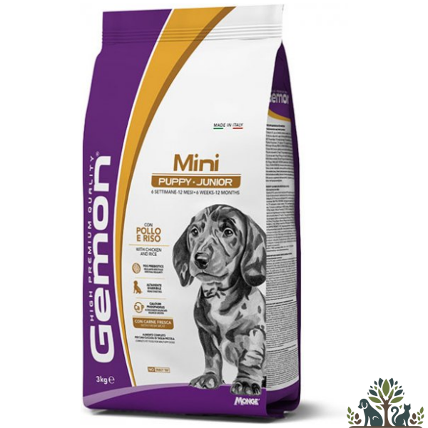 גמון מזון יבש לכלב מיני פפי וגוניור 3 ק"ג