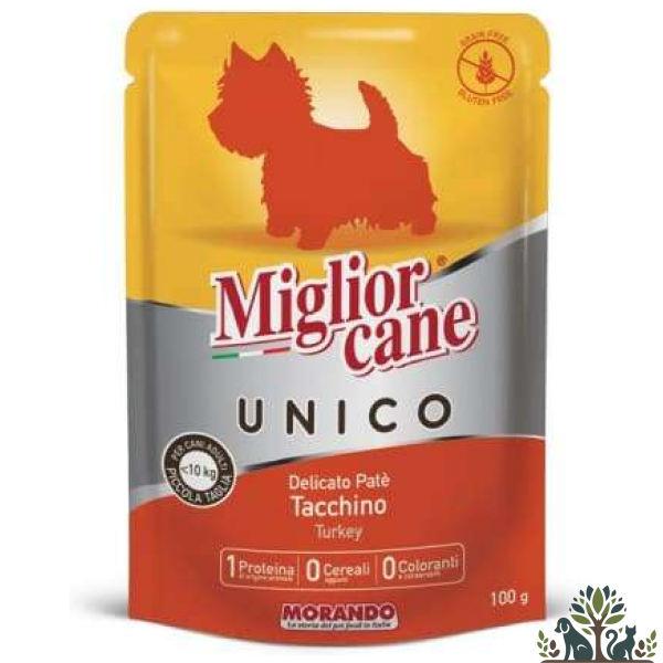 מור. יוניקו מונופרוטאין הודו לכלב פאוץ 100 גרם