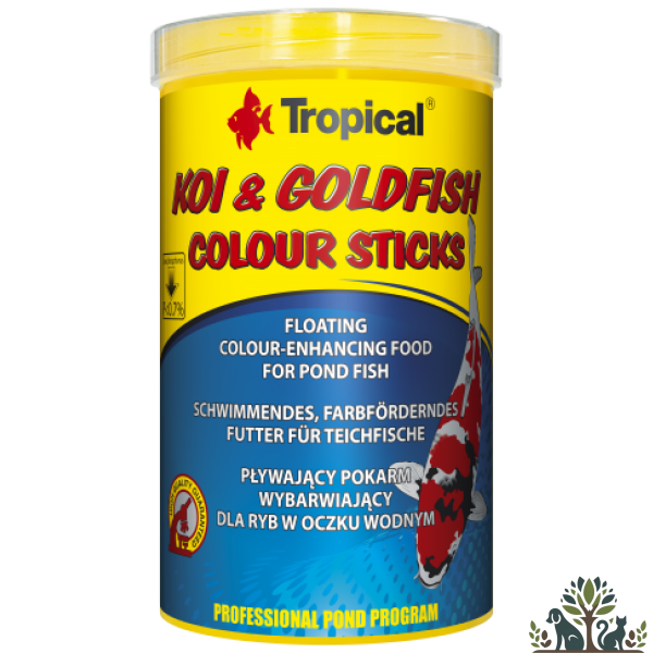 טרופיקל מקלות צפים מחזקי צבע לדגי בריכה 1000 מ"ל
