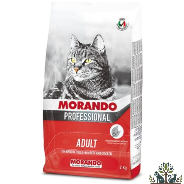 מזון לחתולים בטעם בקר ועוף 2 ק"ג Morando