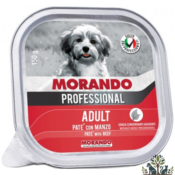 שימורים לכלב מורנדו פרופשיונל פטה בקר 150 גר'