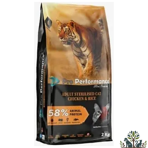 פרו פרופורמנס לחתולים מעוקר עוף ואורז וחמוציות 2 ק"ג