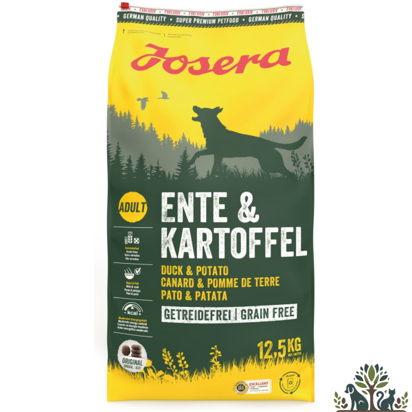 ג'וסרה ברווז ותפוא Grain Free לכלב 12.5 ק"ג