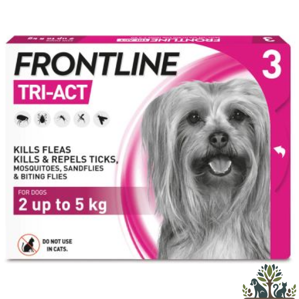 פרונטליין טרי אקט-טיפות נגד פרעושים וקרציות לכלב קטנטנים במשקל 2-5 ק"ג