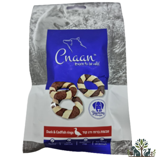 כנען חטיף טבעות ברווז ודג קוד 100 גרם