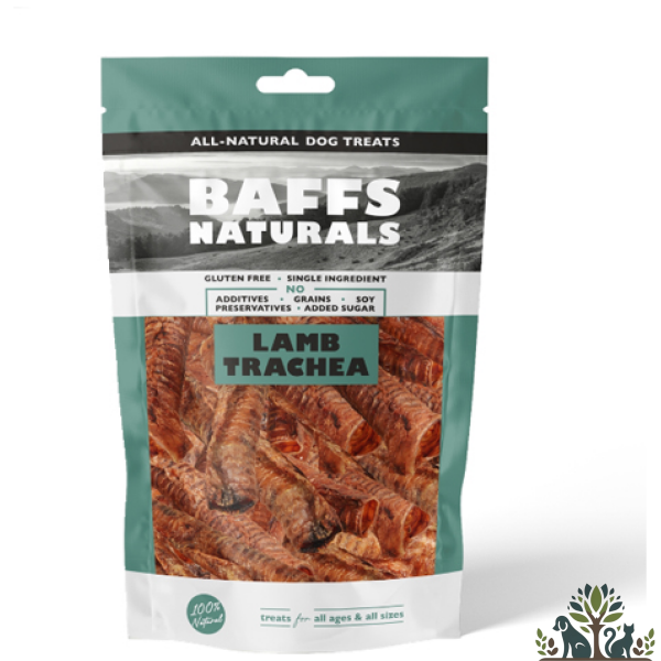 באפס טבעי וושט כבש ללעיסה 100 Lamb Trachea גי