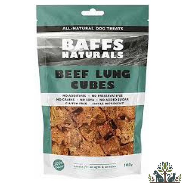 באפס חטיף טבעי קוביות ריאות טלה 100 Lamb Lung Cubes ג