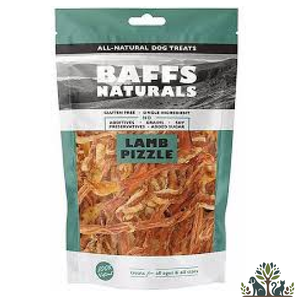 באפס חטיף טבעי פין טלה ללעיסה 100 Lamb Pizzle ג