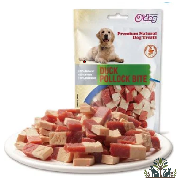 אודוג חטיף לכלב נגיס ברווז ודג 100 גרם