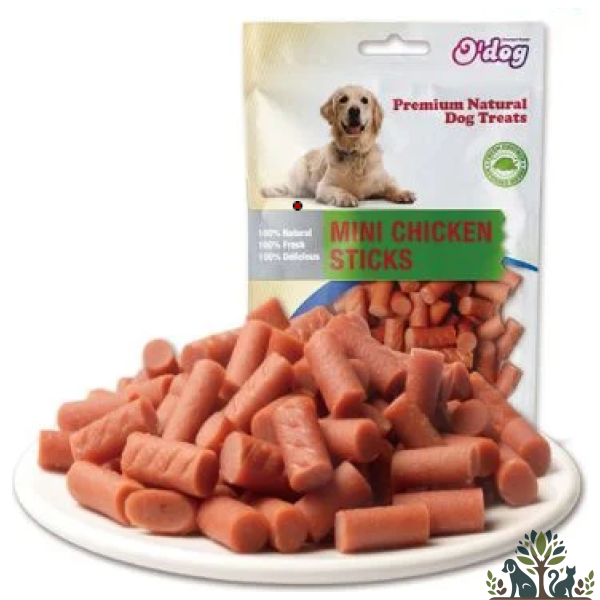 אודוג חטיף לכלב מיני מקלוני עוף 100 גרם