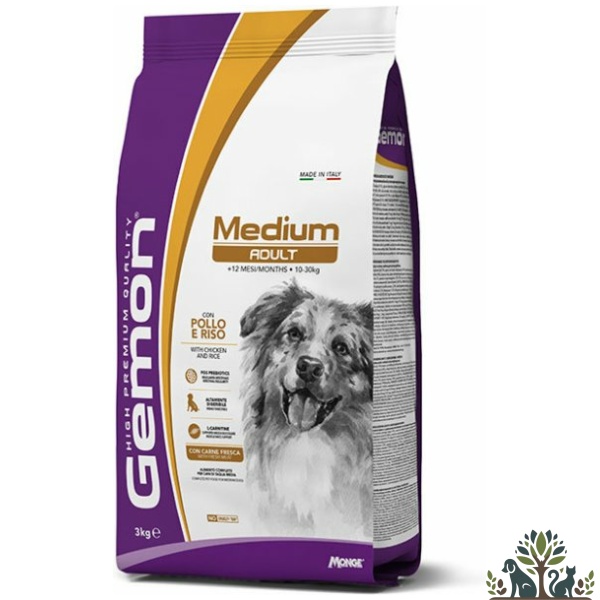 גמון יבש כלב מדיום אדולט עוף 3   קג