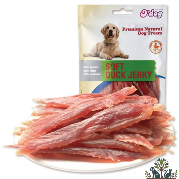 אודוג חטיף לכלב גירק ברווז גבישי 100 גרם