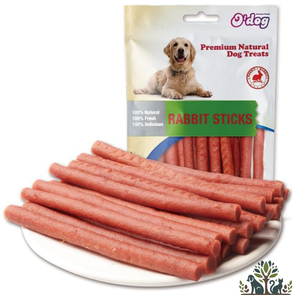 אודוג חטיף לכלב מקלוני ארנבת 100 גרם