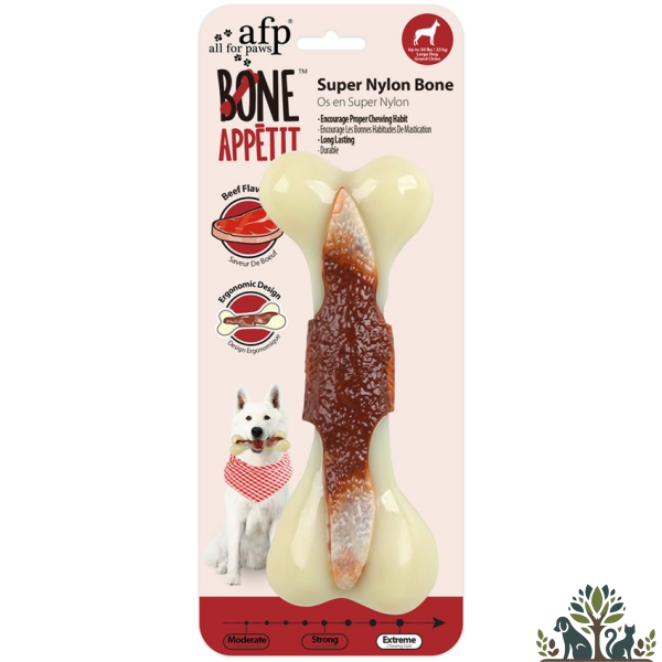 AFP עצם גומי ניילון L בטעם בקר