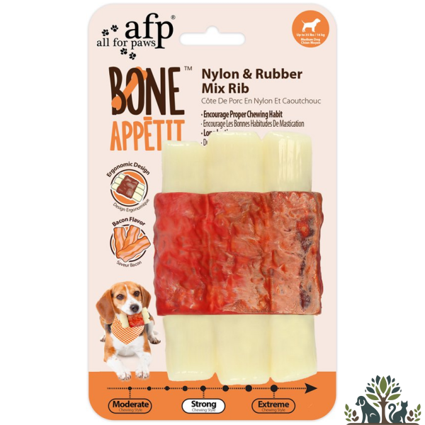 AFP Bone Appetit -Mצלעות מיקס ניילון וגומי  - Bacon Flavor In