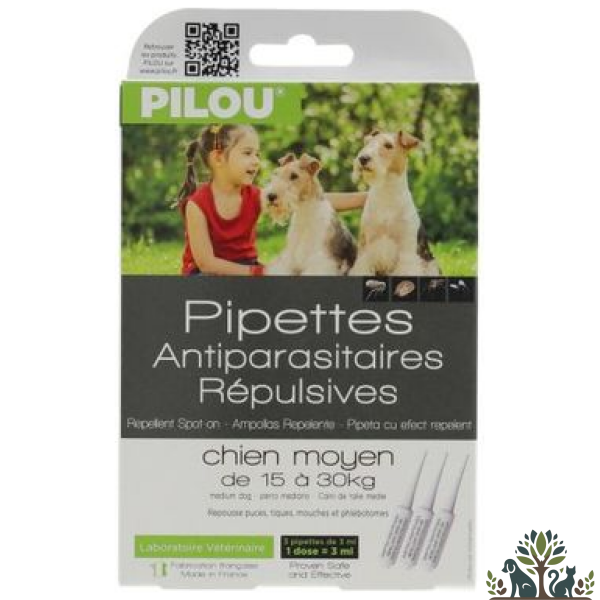 שלישיית אמפולות פרעושים וקרציות לכלב בינוני 1