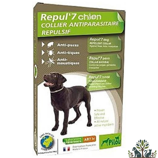 קולר פרעושים וקרציות לכלב בינוני