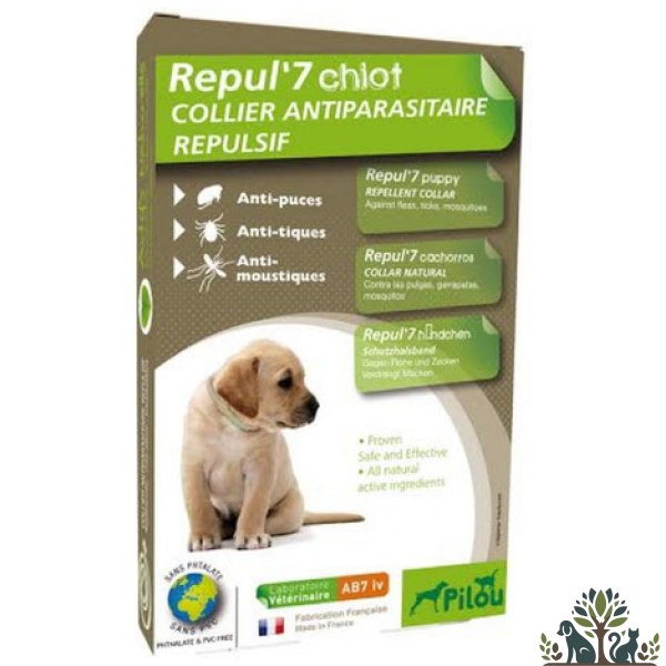 קולר פרעושים וקרציות לגורים וכלבים קטנים