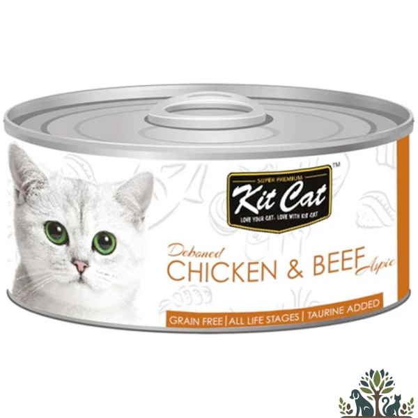 קיט קט שימור עוף ובקר דיבון 80 גרי