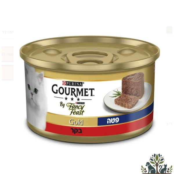 פנסי פיסט גולד גורמה מזון מלא פטה בקר 85 גרם