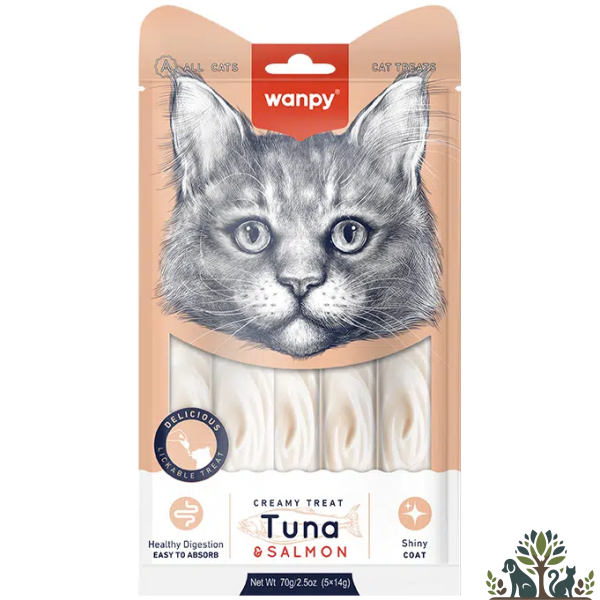 וונפי ליקוקי חתול קרם טונה וסלמון 70 גרם