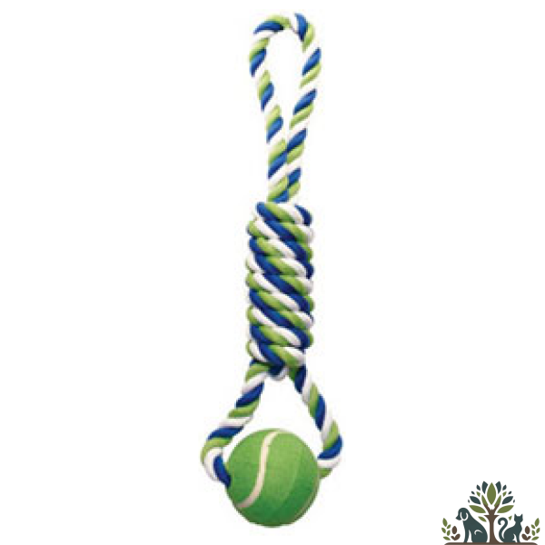 חבל צבעוני ספירלה עם כדור