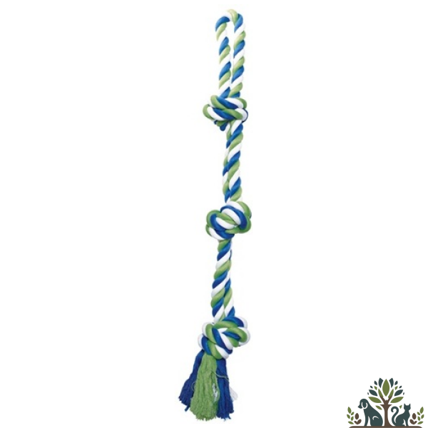 חבל צבעוני ענק עם קשרים