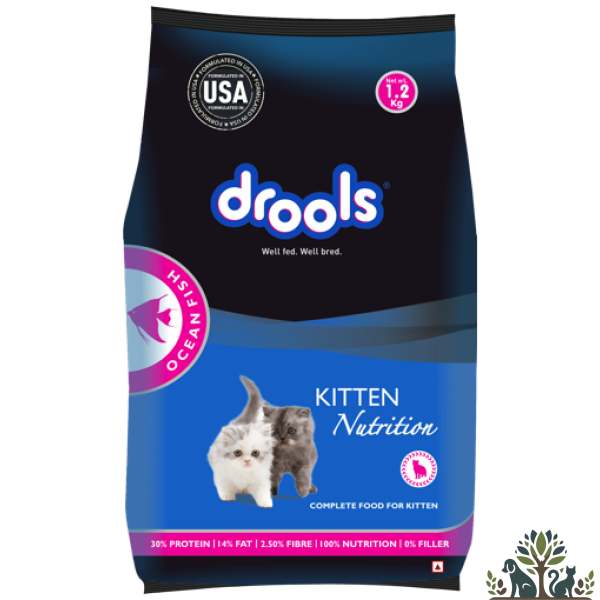 דרולס קיטן דגי אוקיינוס לגורי חתולים - 1.2 ק״ג Drools