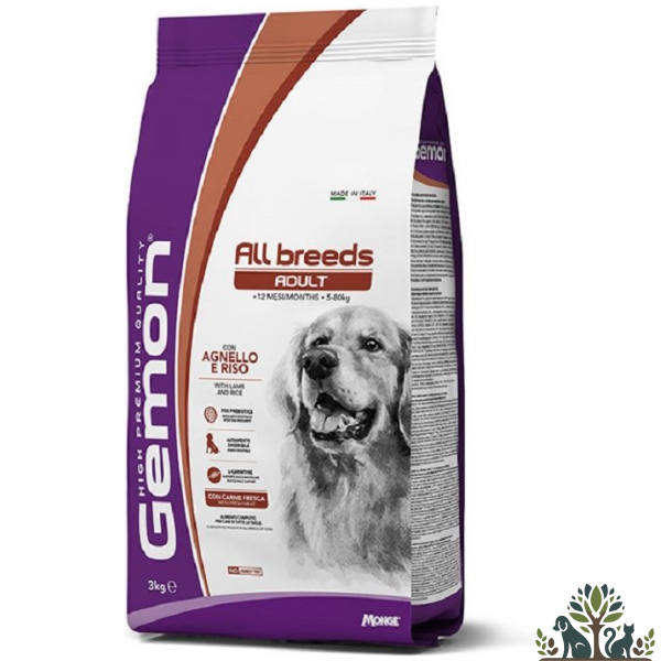 גמון יבש כלב מדיום אדולט כבש ואורז 3 ק"ג