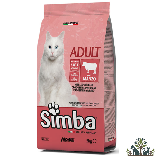 סימבה חתולים בוגרים בקר 2 ק"ג