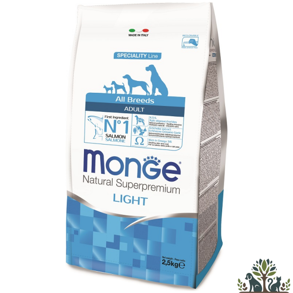 מונג אדולט סלמון ואורז לייט 12 ק"ג