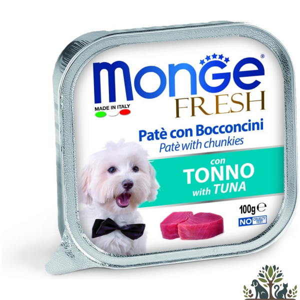 מונג פרש לכלב פטה עם נתח טונה 100 ג