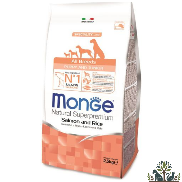 מונג פפי סלמון ואורז 2.5 ק"ג