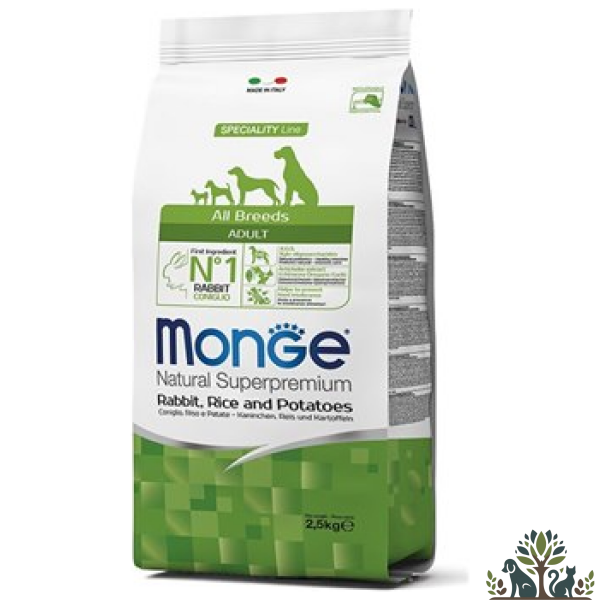 מונג אדולט ארנב אורז ותפוא 2.5 ק"ג