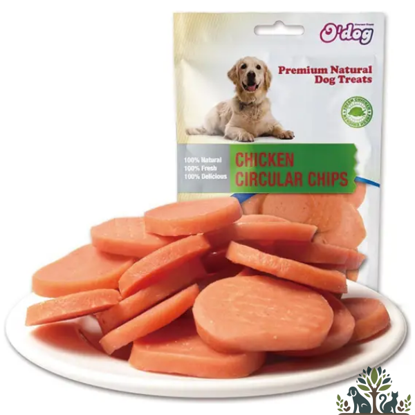 אודוג חטיף לכלב מטבעות עוף 100 גרי