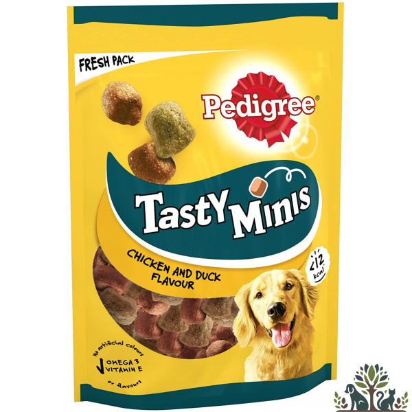 פדיגר חטיף טסטי מיניס עוף וברווז 130 ג