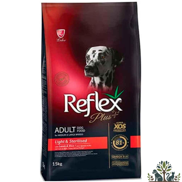 ריפלקס פלוס כלב לט סטרי מדיום/לארג כבש 15 ק"ג