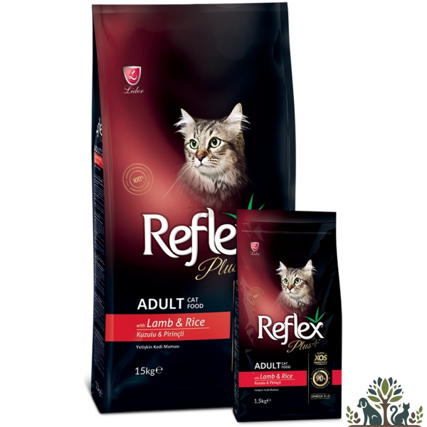 ריפלקס פלוס חתול אדולט כבש ואורז 15   קג