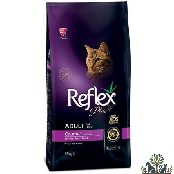 ריפלקס פלוס חתול אדולט גורמה צבעוני 15 ק"ג