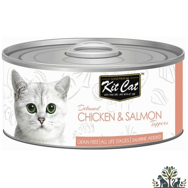 קיט קט שימור עוף וסלמון דיבון 80 גרי