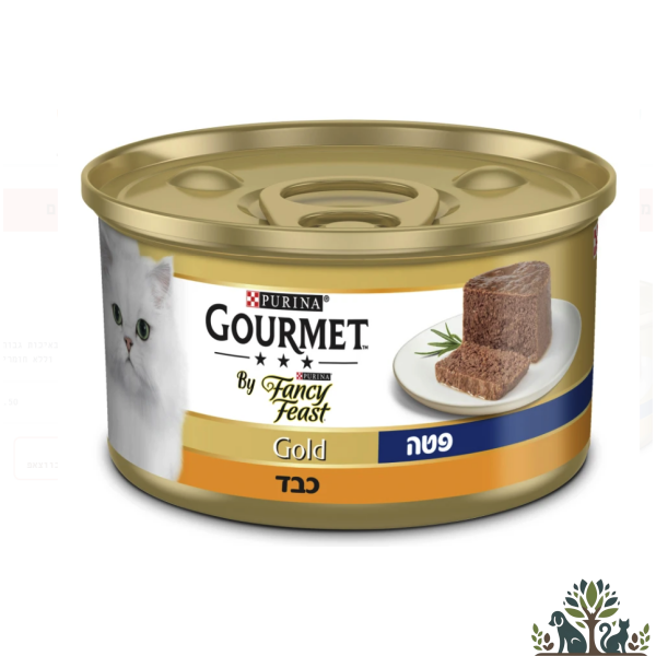 פנסי פיסט גורמה גולד מעדן לחתול פטה כבד, 85 גרם