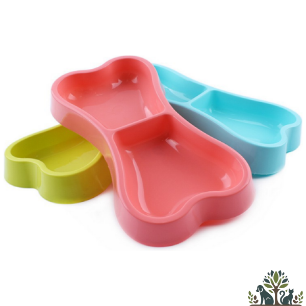 קערה האכלה בצורת עצם