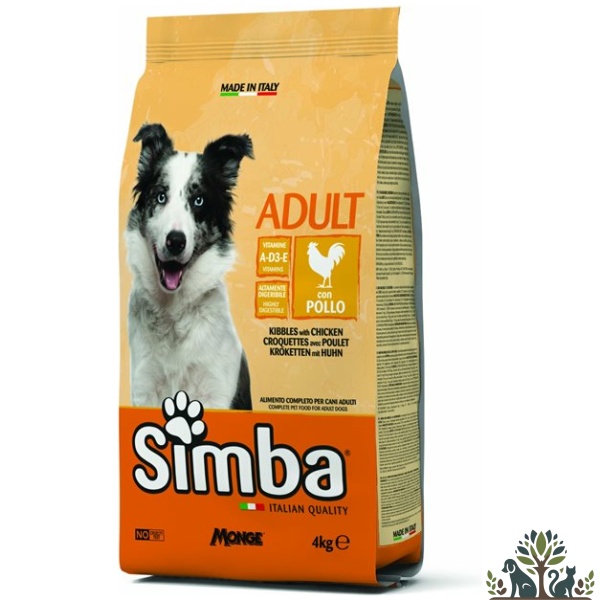 סימבה יבש כלב עוף 4 ק"ג
