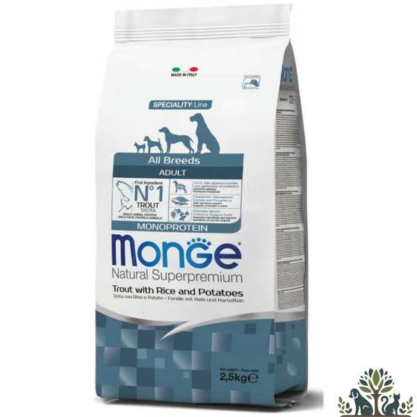 מונג אדולט פורל אורז ותפוא 2.5 ק"ג