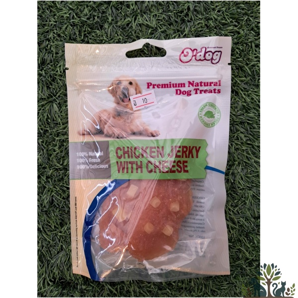 אודוג חטיף לכלב גירקי עוף עם גבינה 100 גרי MJ02C