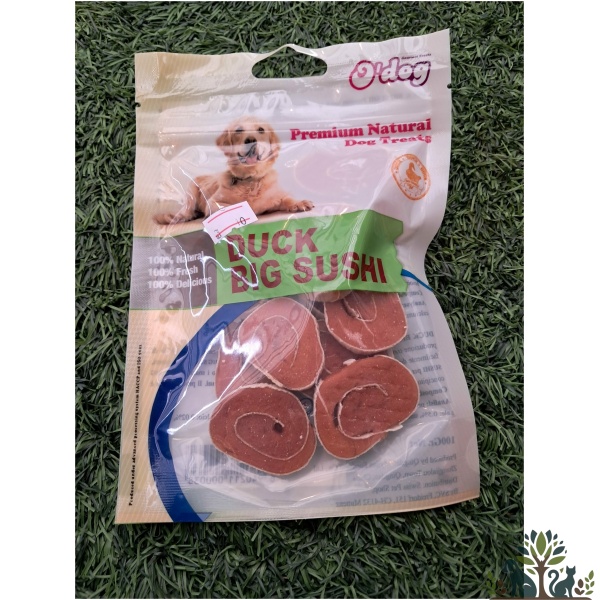 אודוג חטיף לכלב ברווז סושי 100 גרי