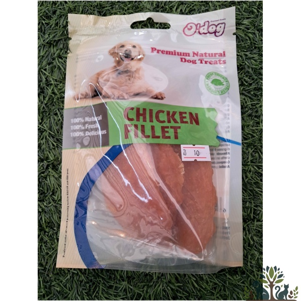 אודוג חטיף לכלב רצועות פילה עוף 100 גרי
